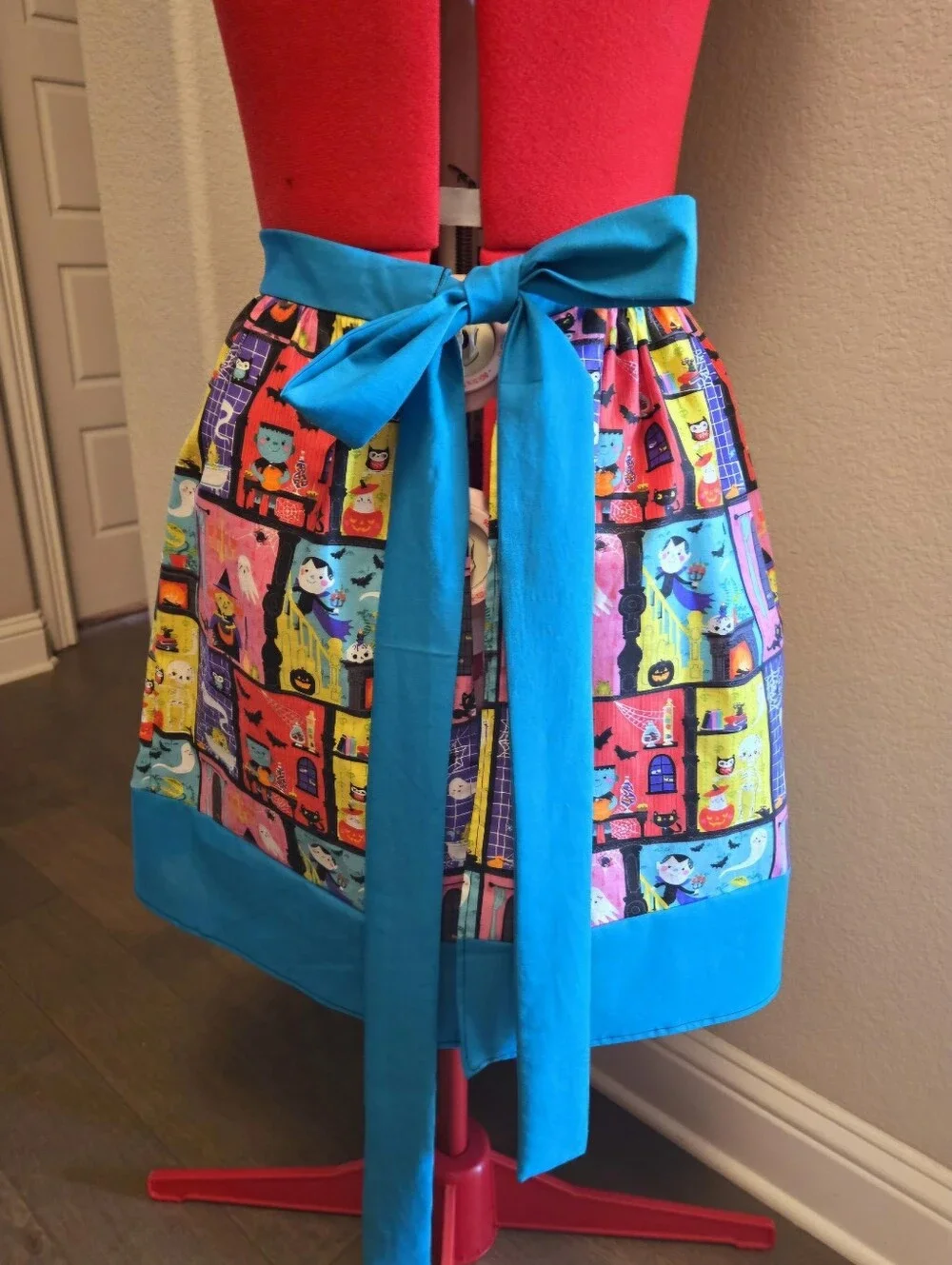 Mounter House Handmade Custom Half Apron,One Size fits most, Halloween
